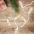 thumbnail image 2 of 100 Count Warm White LED Faceted C9 Christmas Lights - 41 ft White Wire, 2 of 3