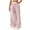 Pink, variant on Annhoo Womens Striped Pants Fashion Drawstring High Waist Baggy Wide Leg Trousers Ladies Casual Palazzo Trousers