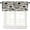 Cottage-3, variant on Vintage Floral Window Valance Curtain, William Morris Pomegranate Birds Boho Flower Retro Botanical Plant Window Treatment Valances for Kitchen Living Room Café Décor 54''x18'', 1 Panel