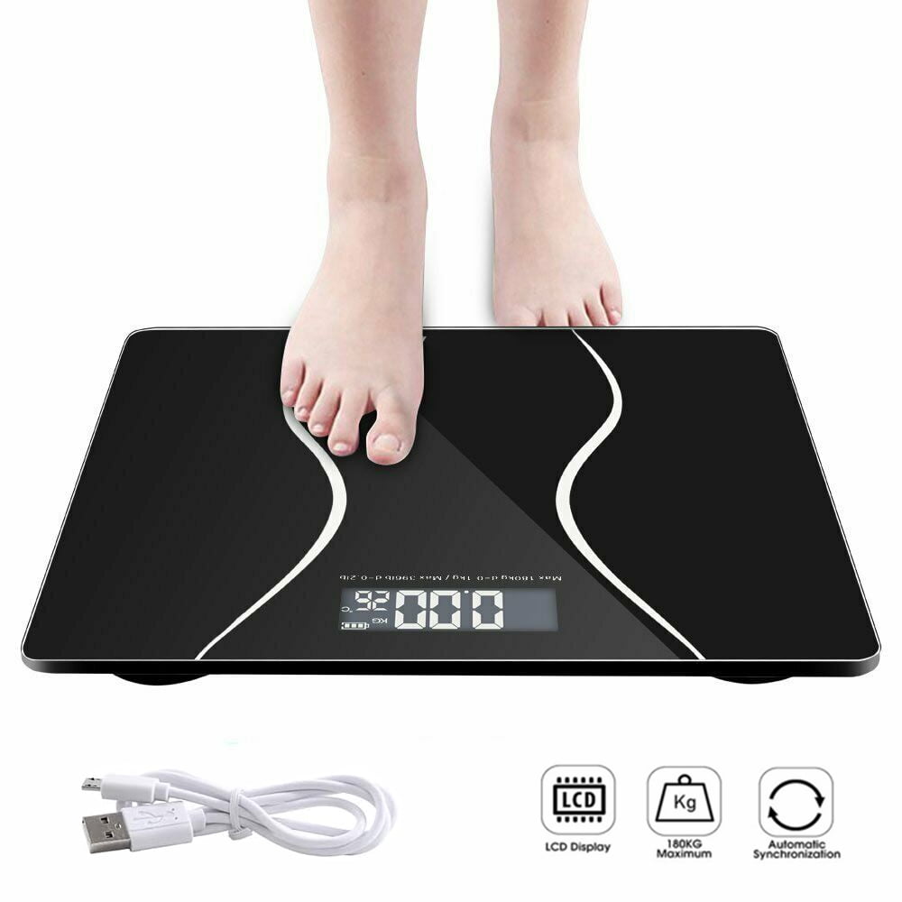 Malama Digital Body Weight Bathroom Scale, Weighing Scale with Step-On  Technology, LCD Backlit Display, 400 lbs Accurate Weight Measurements, Black