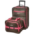 thumbnail image 1 of Juego de equipaje Rockland Fashion Softside Upright de 2 piezas, rosa, 1 of 6