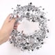 thumbnail image 2 of rollos de guirnalda de espumillón de estrellas con purpurina, guirnalda de alambre de estrella metálica plateada para Navidad, decoración de fiesta de año nuevo, 50 pies MFZFUKR CJWUS-2699, 2 of 6