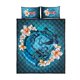thumbnail image 5 of Juego de cama edredón Niue - Tatuaje animal Plumeria azul, 5 of 5