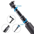 thumbnail image 4 of Trehapuva Selfie Stick, 19”/48cm Palo de extensión corto Empuñadura compacta Monopié ajustable impermeable Compatible con GoPro Hero 12 11 10 9 8 7 6 5 4 Session AKASO DJI Osmo Action y más, 4 of 5