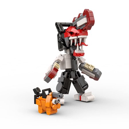 Anime Chainsaw Mini Man Building Set,Creative Action Figure Building Block Model Toy Kit,Made for Anime Fans(239pcs)