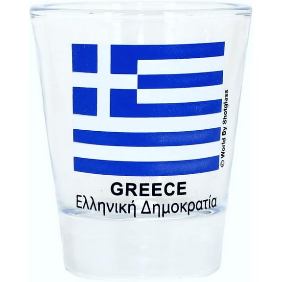 Greece Flag Shot Glass NewEdition
