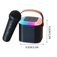 thumbnail image 4 of Handheld Portable Microphone, Microphone, Mini Outdoor Home Small Speaker, Intelligent Wireless Karaoke Sound Set, 4 of 4