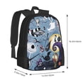 thumbnail image 2 of Jack And Sally Night-Mare Before Christmas Backpack,3d Print Laptop Backpack Lightweight Casual Daypack Bookbag Multi-Function Travel Backpack, 2 of 5