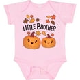 thumbnail image 3 of Inktastic Little Brother Pumpkins with Fall Leaves Boys Baby Bodysuit, 3 of 5