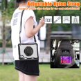 thumbnail image 5 of SaniMore Case for iPad Mini 6 8.3", with Shoulder Strap Pencil Slot Hybird PC TPU Back Cover 360° Ratating Handle Bracket Shockproof Anti-fall Rugged Kids Shell, Black, 5 of 18