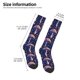 thumbnail image 2 of Fotbe Floral Hippie Mushrooms Calcetas Divertidas Estampadas para Hombre y Mujer, Calcetas de Algodón hasta la Rodilla para Caminar, Correr, Enfermería y Embarazo, 2 of 6