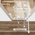 thumbnail image 6 of Pet Gate, Caveen 29.5''-32.2''Dog Gates for Stairs & Doorways, Gate for Ages 6 to 36 Months, White, 6 of 8