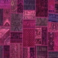 thumbnail image 1 of Ahgly Company Indoor Square Oriental Pink Modern Area Rugs, 4' Square, 1 of 4