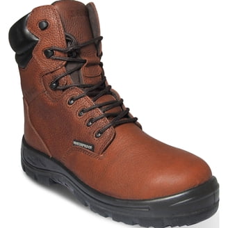 Mens Brown Genuine Leather Steel Toe Work Boots Size 14M Chippewa Men main image 2