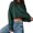 Green, variant on Women Crewneck Cropped Sweaters Drop Long Sleeve Trendy Fall Oversized Side Slit Ribbed Knit Pullover Sweater Top(Beige,L)