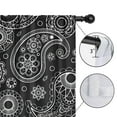 thumbnail image 4 of Blackout Kids Curtains,Black Paisley Pattern Childrens Insulated Curtains Set Of 2,Bedroom Essentials,Toddler Room Decor 42x54in(106x137cm), 4 of 5