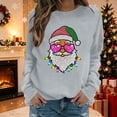 thumbnail image 2 of Yertdoel Christmas Sweatshirts for Women Fashion Print Round Neck Loose Pullover Top Fall Winter Holiday Comfy Casual Shirts, 2 of 7