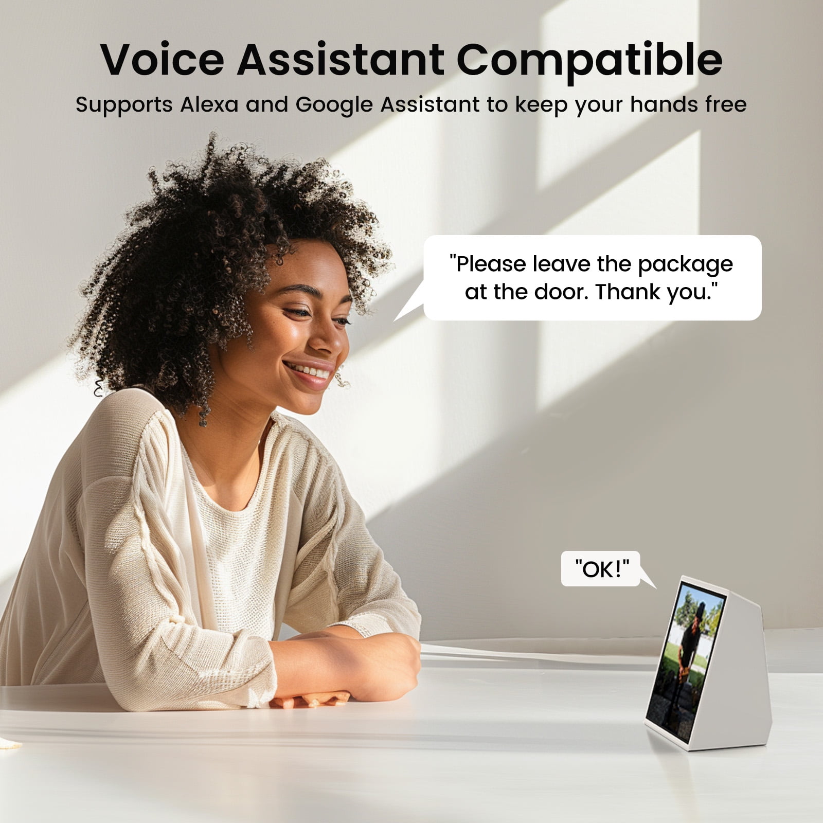 AOSU 2K /3MP Wireless Doorbell Camera with Chime, Head-to-Toe View Video Doorbell, Smart Parcel Detection, 2 Way Audio, Night Vision