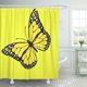 thumbnail image 1 of Cortina de Ducha ABPHQTO Mariposas Rojas sobre Amarillo 160x180 cm, 1 of 1