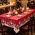 thumbnail image 6 of SLYNSHome Tablecloth For Christmas,Santa Claus Aluminum Foil Waterproof And Oilproof Xmas Table Cover, Holiday Party Decorations 137X183cm, 6 of 6