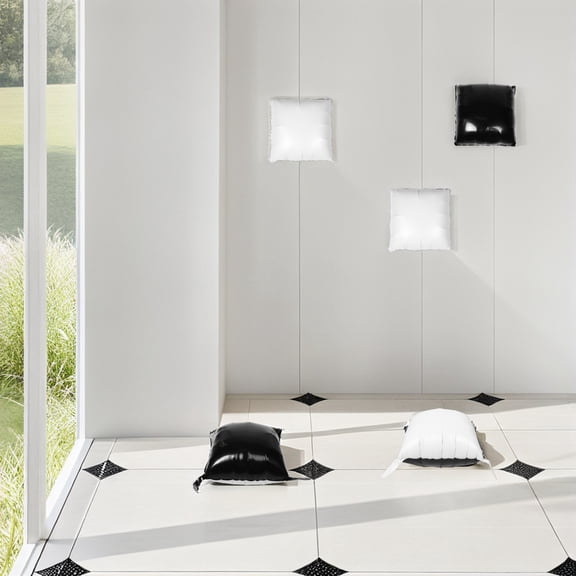 Milisten re Foil Balloons Set, Black, Aluminum, Stable Straps, Party Decoration, 25Pcs