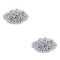 thumbnail image 3 of Bearachild 200 piezas cuentas espaciadoras electrochapa mano de obra 6mm joyería encanto collar fabricación DIY accesorios artesanía suministros blanco blanco 2piezas Bearachild CBP439260, 3 of 6
