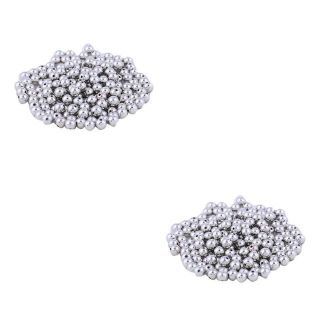 Matsuzay Cuentas espaciadoras de 200 piezas, bolas sueltas lisas sin costuras, fabricación de collares apilables, accesorios DIY, suministros para Type5 NO5 Matsuzay CBP439260