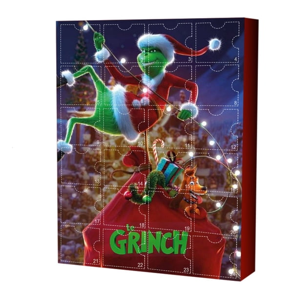 Gr1nch Christmas Decorations Christmas Advent Calendar 2024, Christmas Countdown Calendar For Kids Adult, 24 Days Of Christmas Advent Calendar, 24PC Xmas Vacat Figure Doll