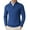 A-dark Blue, variant on COOFANDY Mens Slim Fit 1/4 Zip Up Mock Neck Polo Sweater Casual Long Sleeve Sweater Pullover Sweaters