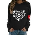 thumbnail image 1 of Birdeem Mode Femmes Imprimé Col Rond Chandail Tops Manches Longues Blouse Confortable Chandail en Molleton, 1 of 1