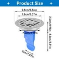 thumbnail image 5 of Drain Backflow Preventer Shower Drain Cover Stopper for Bathroom Floor Drain Toilet Floor Drain Waste Drainer Drainage,Stainless Steel(4inch), 5 of 5