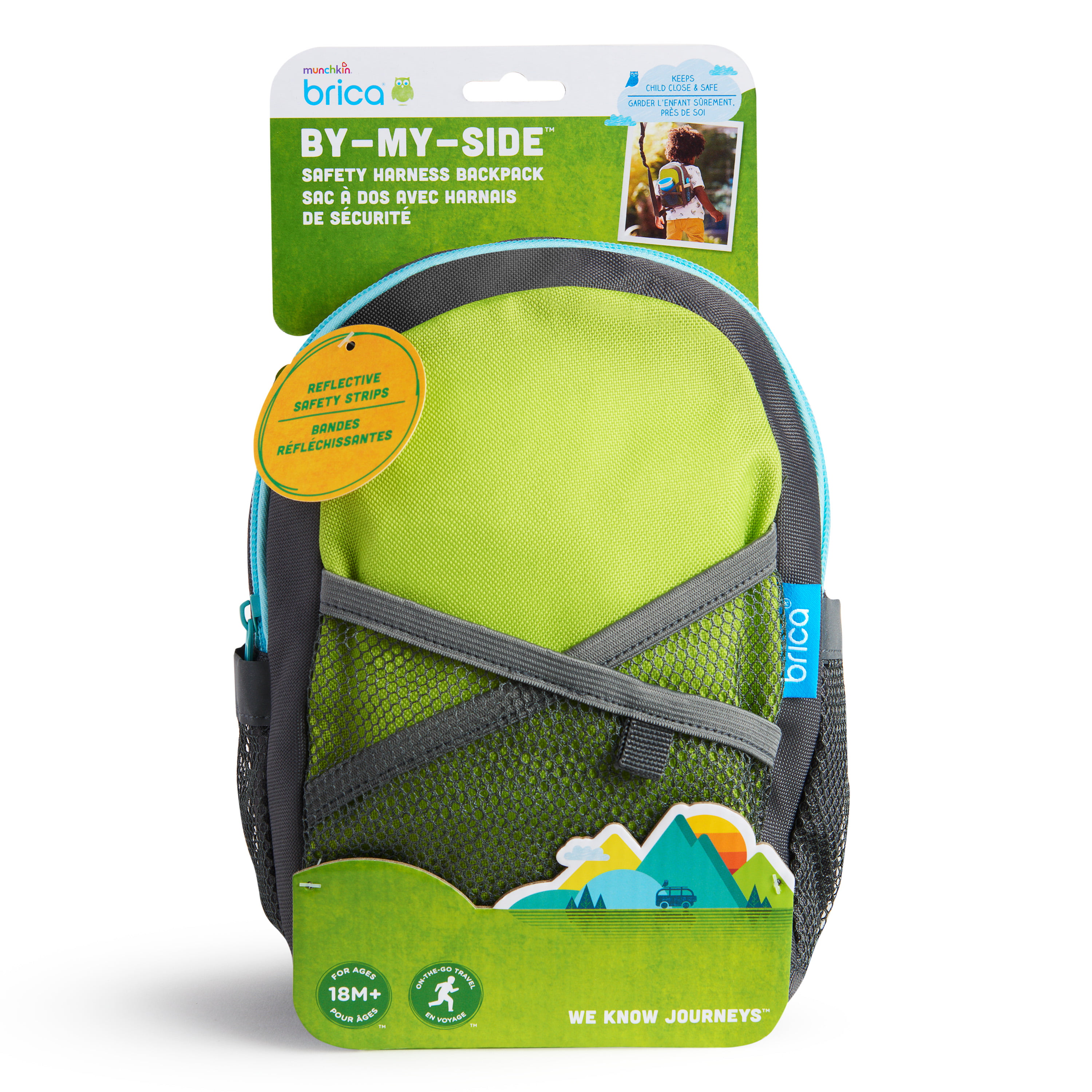 Munchkin Brica By-My-Side Safety Harness Backpack, Includes