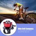 thumbnail image 3 of Sywqhk 2 en 1 bicicleta manillar campana brújula para MTB bicicleta seguridad ciclismo (rojo) Sywqhk Alta Calidad, 3 of 8