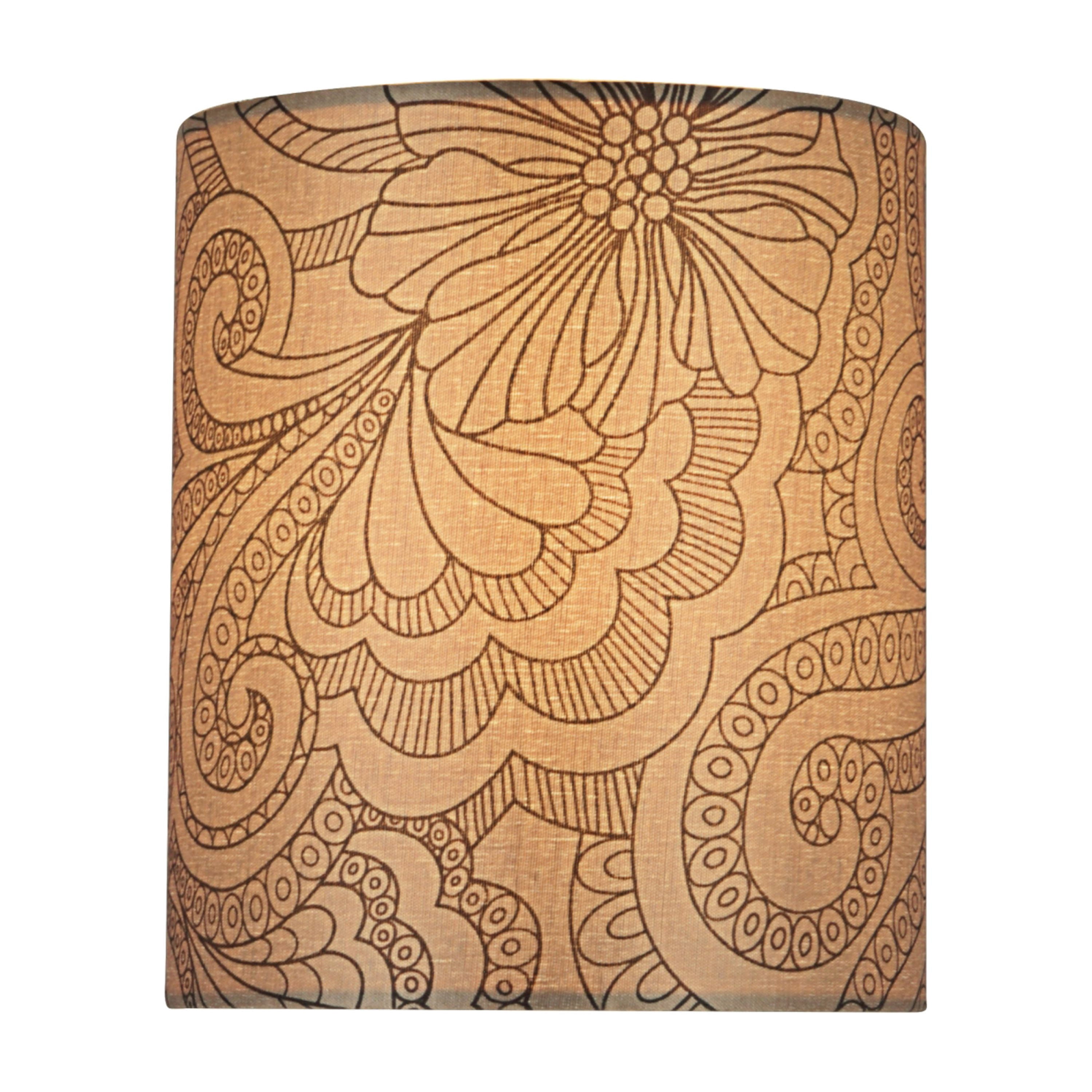 Aspen Creative 58501 Transitional Hardback Empire Shape UNO Construction Lamp Shade in Taupe, 6-1/2" Wide (6-1/2" x 6-1/2" x 7-1/2")