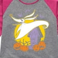 thumbnail image 3 of The Nightmare Before Christmas - Zero - Toddler And Youth Girls Raglan Graphic T-Shirt, 3 of 5
