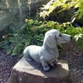 thumbnail image 4 of Dachshund Garden Statue â Handcrafted Concrete Dog Sculpture for Outdoor Decor â Pet Memorial, Yard Art & Gift for Dachshund Lovers, 4 of 9