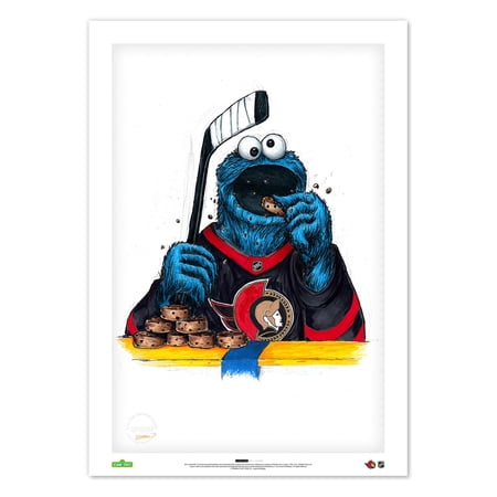 Cookie Monster Ottawa Senators 14 x 20 Sesame Street Limited Edition Fine Art Print