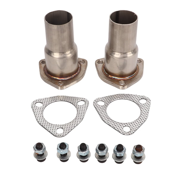 Kit reductor de brida del colector de escape de 3 pernos de 2 1/2 a 2 pulgadas de diámetro para automoción