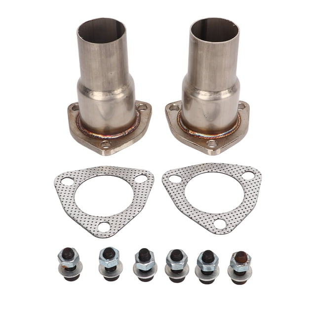 Kit reductor de brida del colector de escape de 3 pernos de 2 1/2 a 2 pulgadas de diámetro para automoción