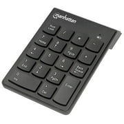 Manhattan 178846 Numeric Wireless Usb Keypad, With Usb Micro Recevier, 18 Full-Size Keys, Black .