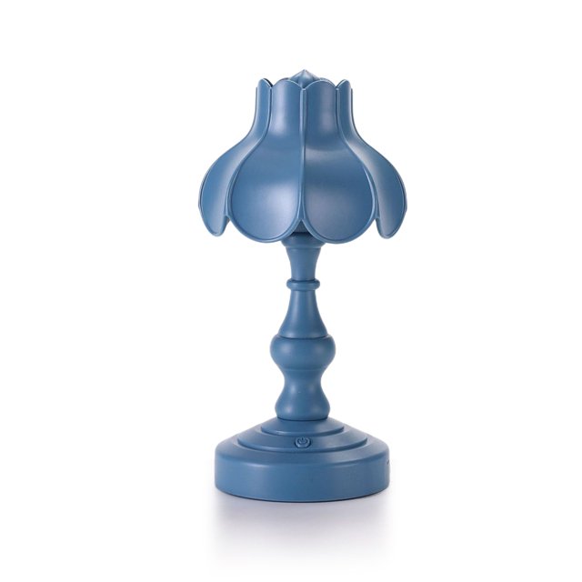 Cateissary Luces de 2W Decoración con forma de flor Lámparas de noche LED Iluminación decorativa conmutable de ahorro de energía para hotel de Iluminación y accesorios gris azul Cateissary HA011360-08B