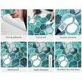 thumbnail image 2 of DEWOO 10-Sheet Hexagon Peel and Stick Backsplash for Kitchen,Premium 3D Self Adhesive Wall Tiles, Large Stick on Tiles for Kitchen, Bathroom, Car Camper(Blue,12"×12"), 2 of 11