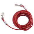 thumbnail image 1 of Double Head Bite  Outdoor Camping Leash, Premium Steel Wire, Large Range Motion, Suitable For Small, Medium, Large Dogs, Made Of Steel Wire, PVC, Ideal For, 1 of 8