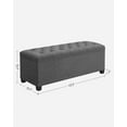 SONGMICS Storage Ottoman Bench Footrest Ottoman with Storage for