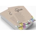 thumbnail image 3 of Inkdotpot 50-PackRustic Kraft FloralWho Know The Bride Best How Well Do You Know The Bride Bridal Shower Bachelorette PartyGameActivityCards, 3 of 7