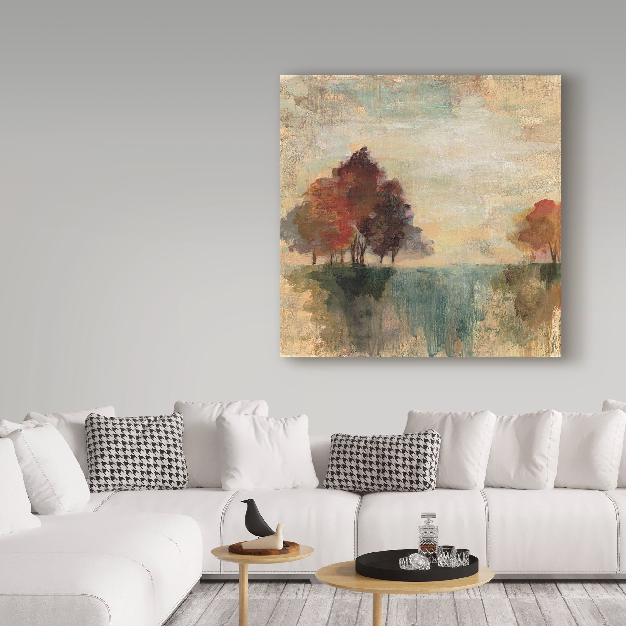 Trademark Fine Art 'Landscape Monotype II' Canvas Art by Silvia Vassileva