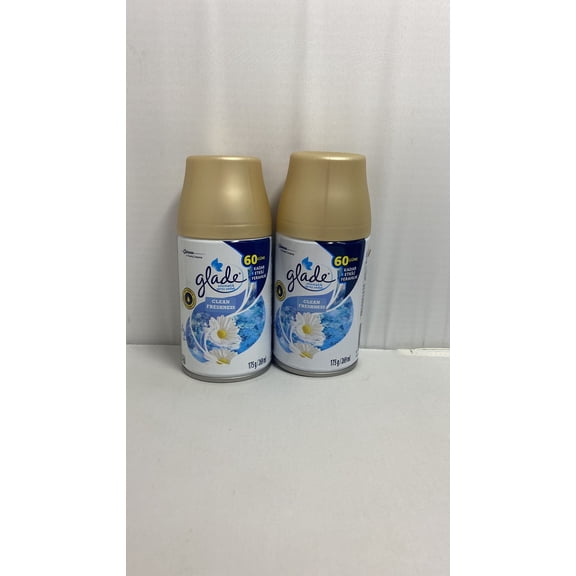 6.2 oz.  Glade Clean Freshness Automatic Air Freshener Spray Refill - 2 pack
