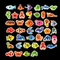 thumbnail image 4 of Fiudx Liquidación de ofertas flash Juego de juguetes de pesca magnéticos de madera, 41 Uds., juego de peces, juguete de pesca educativo, 4 of 7
