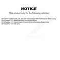 thumbnail image 2 of Transit Auto Rear Disc Brake Rotors and Semi-Metallic Pads Kit for Car Cadillac CTS K8F-101559, 2 of 11