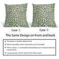 thumbnail image 6 of Sage Green Throw Pillow Covers 18X18 Inches Set of 2 Leopard Decorative Pillow Cases Animal Wildlife Pillow Cover with Zipper Home Decor for Sofa Couch Housewarming Gift Bed Couch Outdoor, 6 of 6
